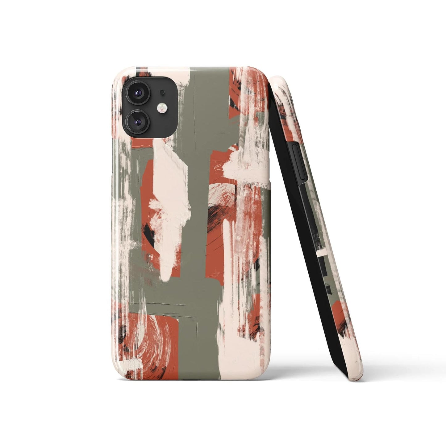 Green Abstract Painting iPhone Case