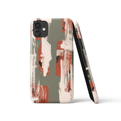 Green Abstract Painting iPhone Case