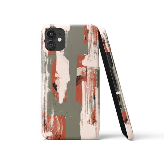 Green Abstract Painting iPhone Case