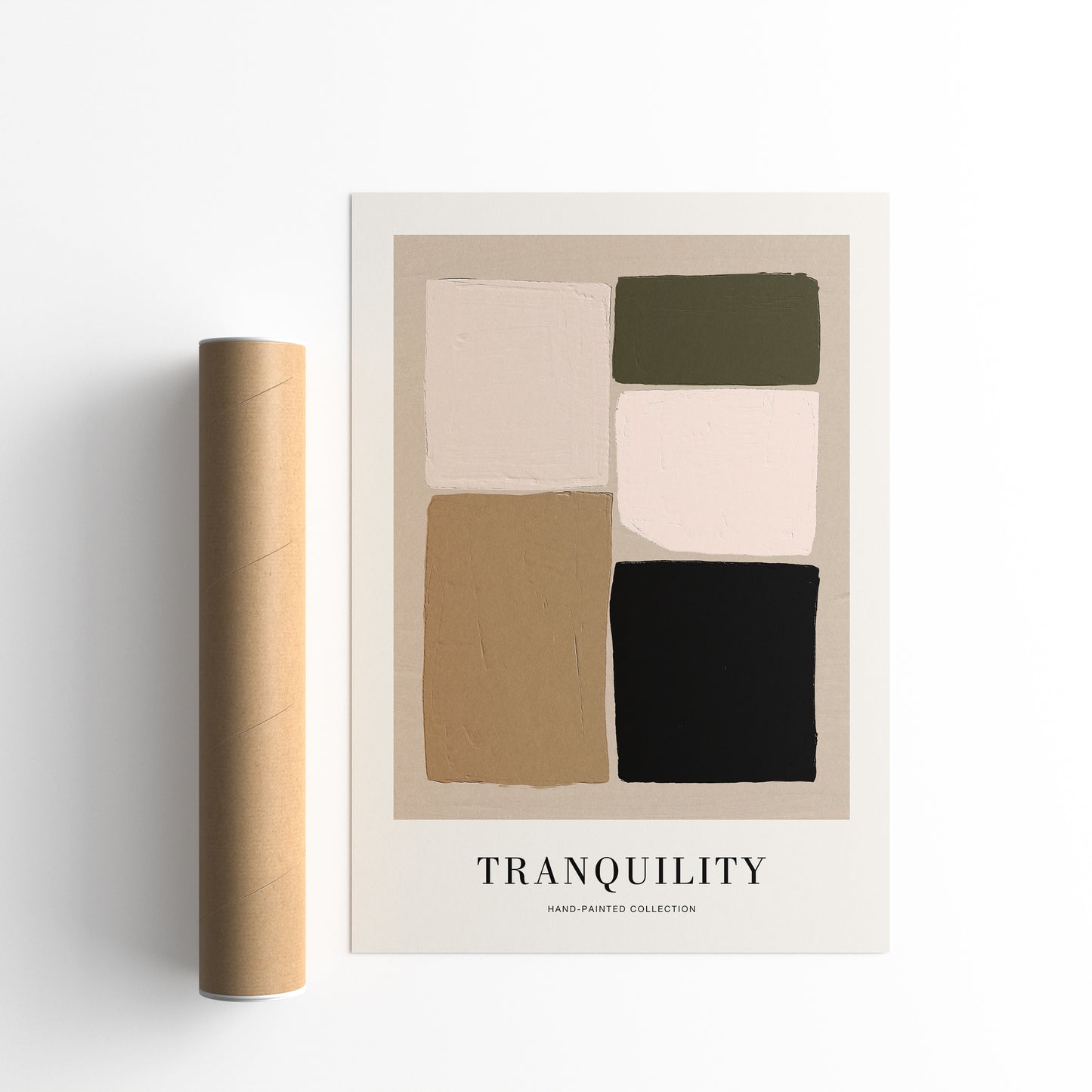 Tranquillity, Abstract Color Blocks Poster