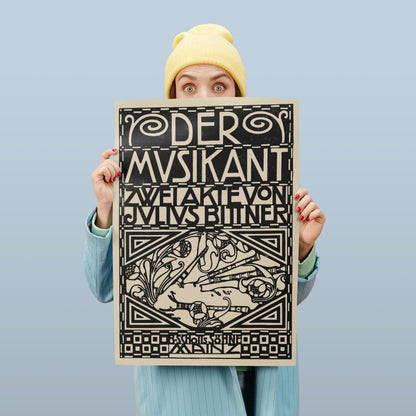 Der Musikant, K. Moser Poster