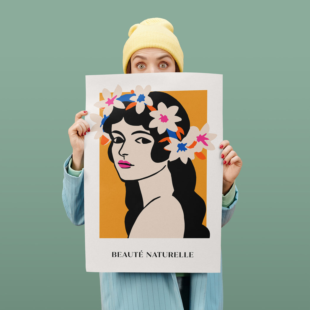 Beaute Naturelle Girl Poster