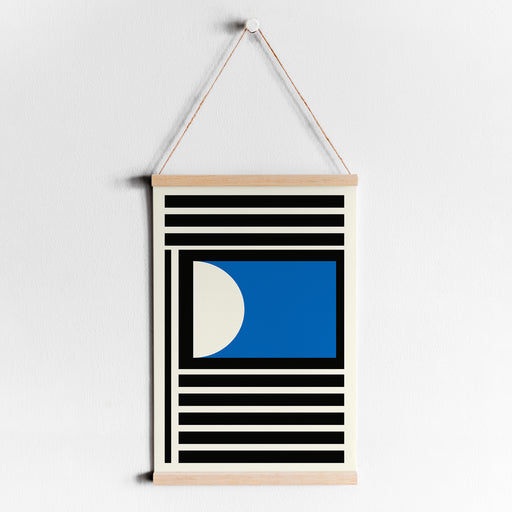 Minimalist Blue Bauhaus Poster