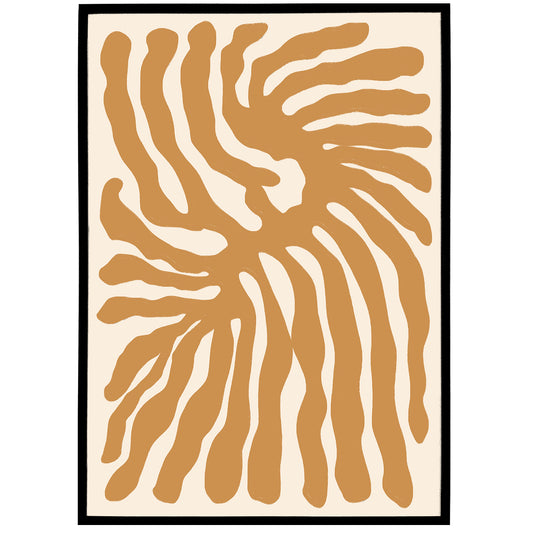 Organic Abstract Painting - Printed Poster