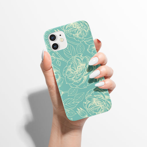 Mint Floral iPhone Case
