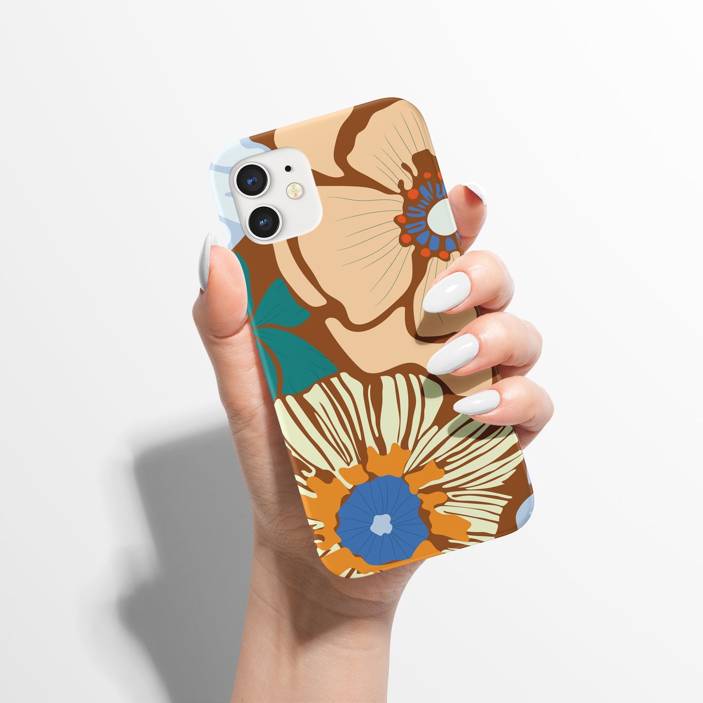 Vintage Flowers Beige iPhone Case