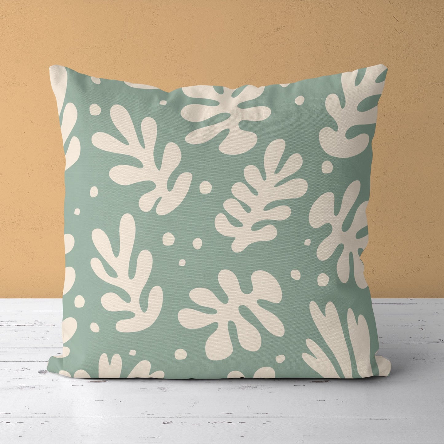 Pillow with Cut Outs Leaves