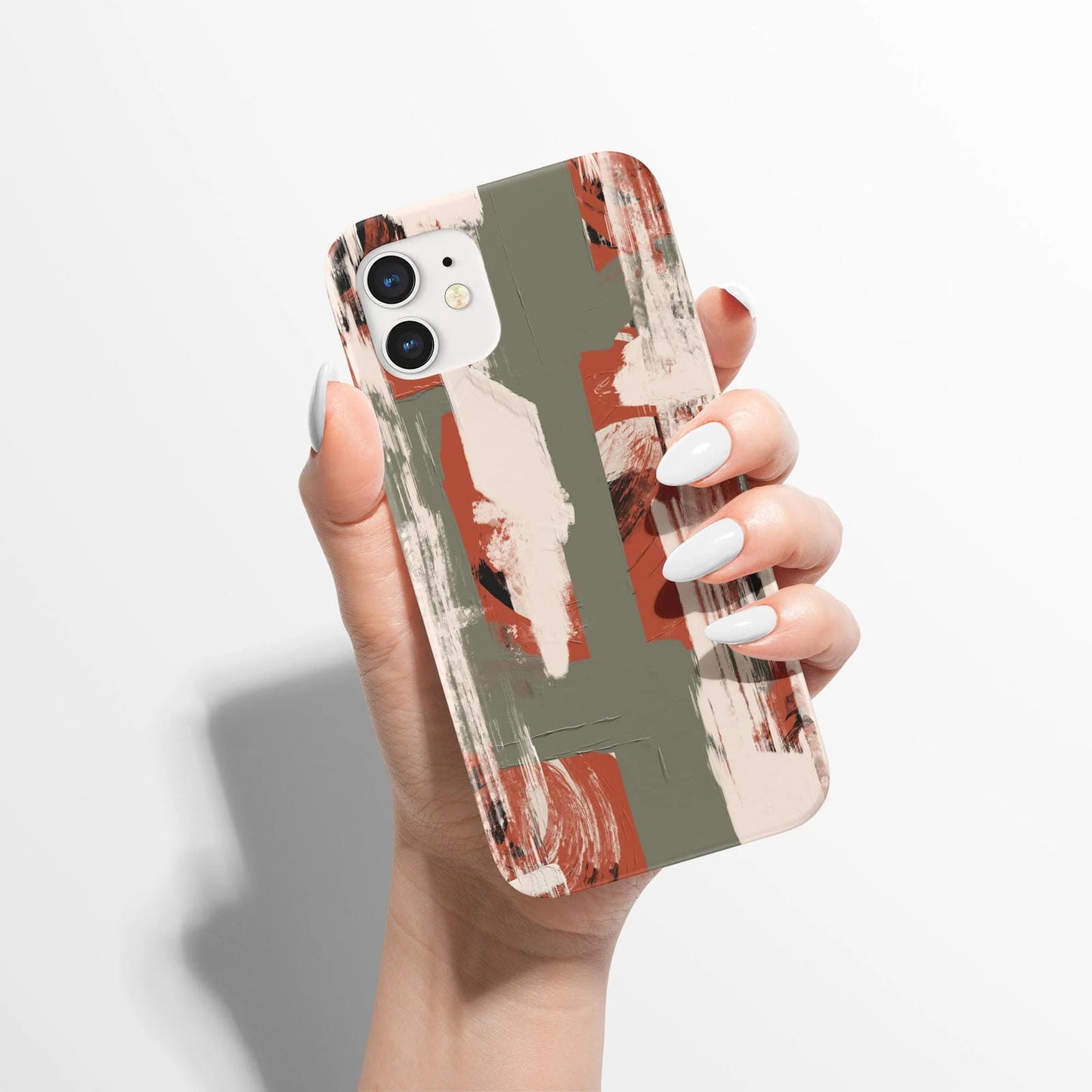 Green Abstract Painting iPhone Case