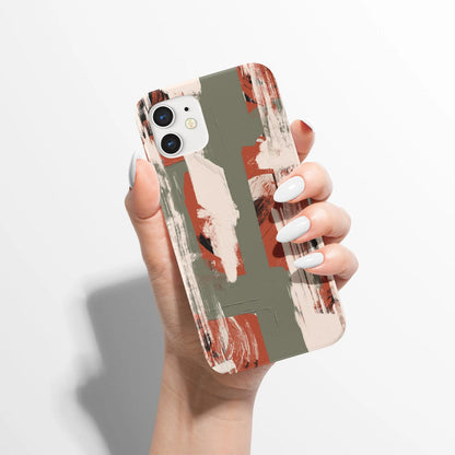 Green Abstract Painting iPhone Case