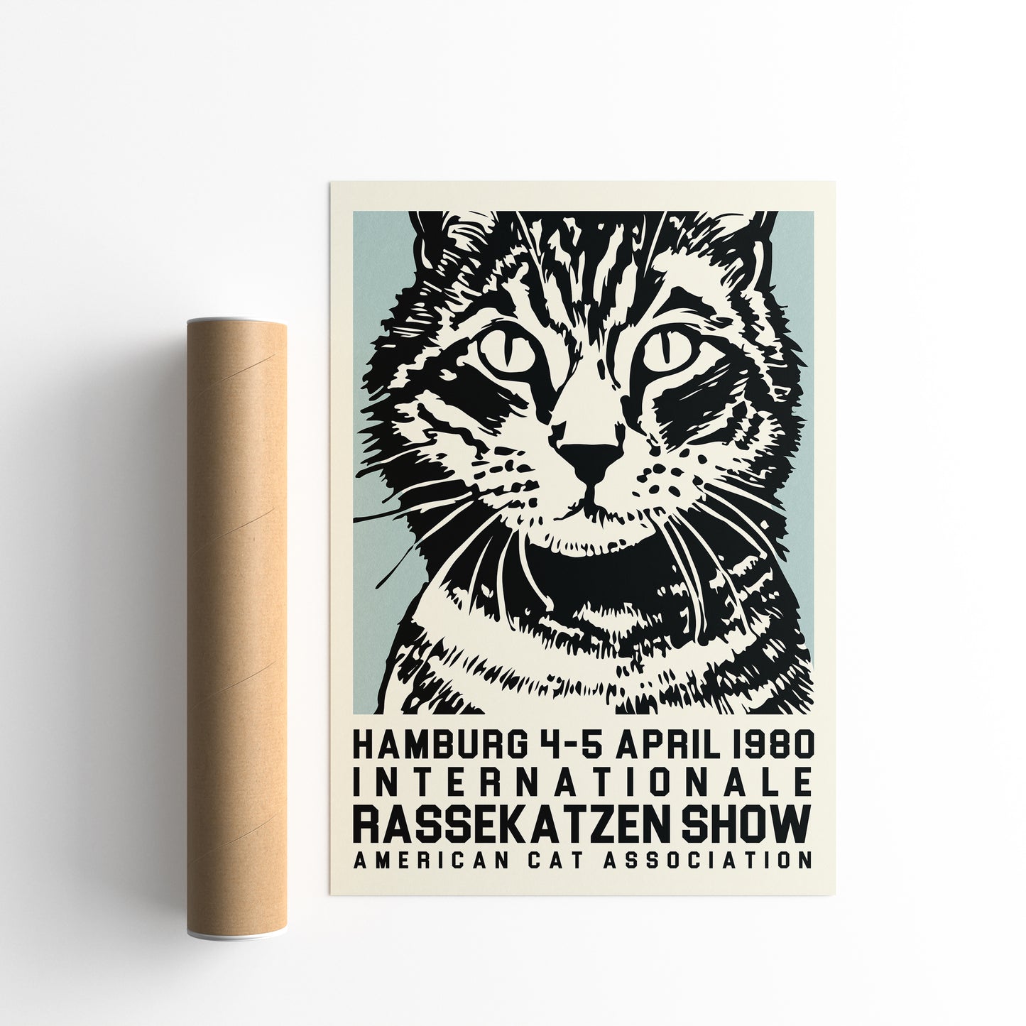 Rassekatzen Ausstellung Cat Show Poster