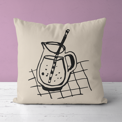 Terrace Decoration, Lemonade Throw Pillow