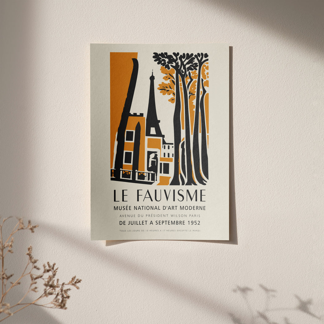 Le Fauvisme Paris Travel Poster