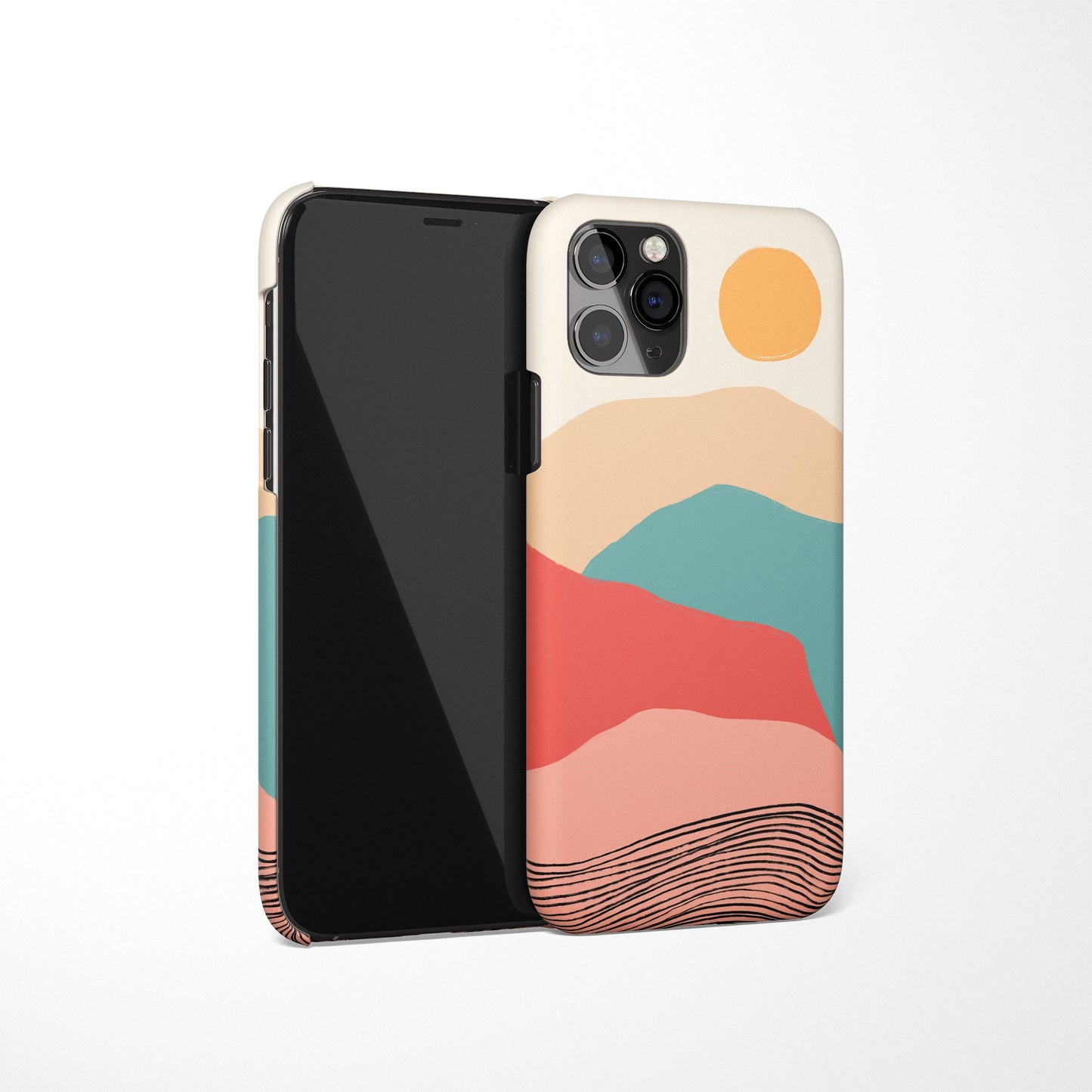 Mountains Illustration iPhone Case