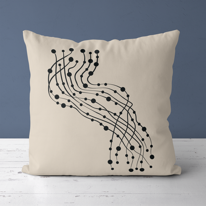 Unique Modern Art Throw Pillow