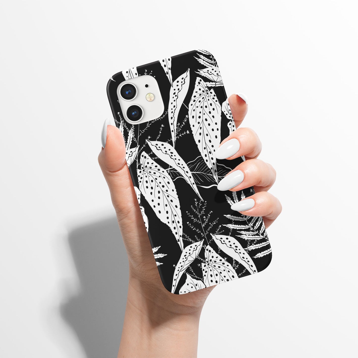 Polka Dot Begonia iPhone Case