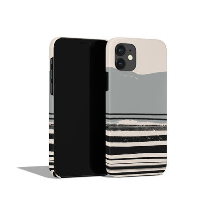 Grey Nordic Landscape iPhone Case