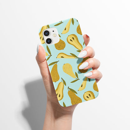 Pears Fruit Veggie Pattern iPhone Case