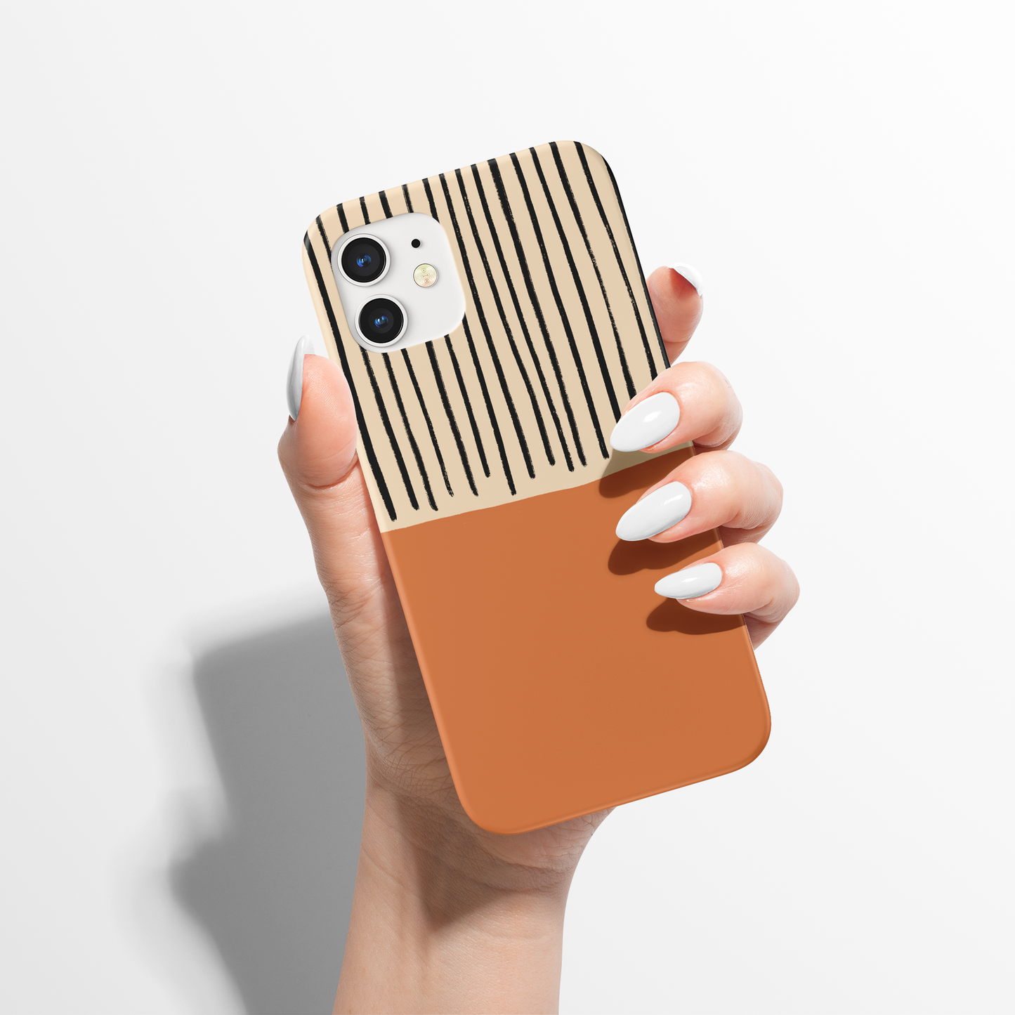 Mid Century Modern Orange iPhone Case