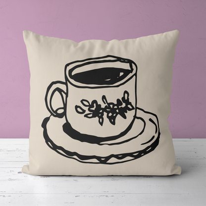 English Tea, Kitchen Throw Pillow