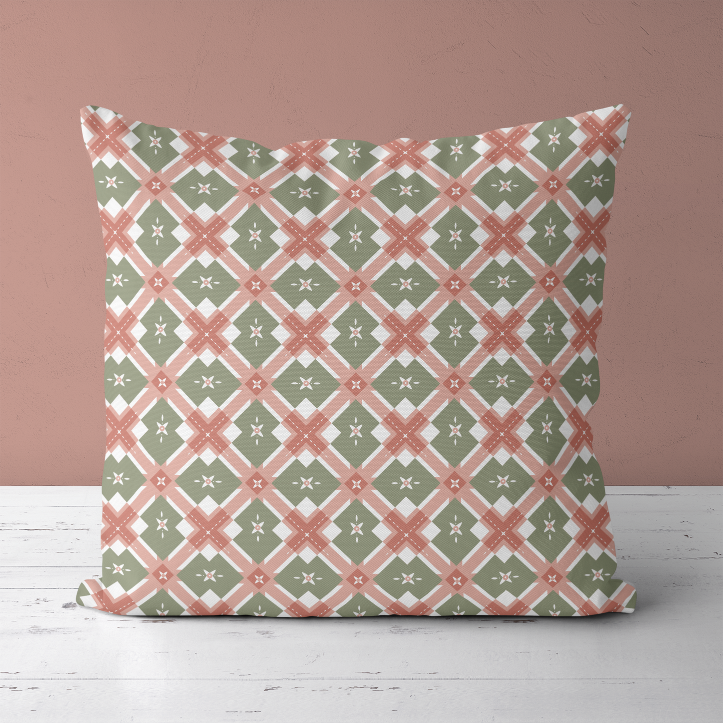 Retro Luxury Pattern Throw Pillow