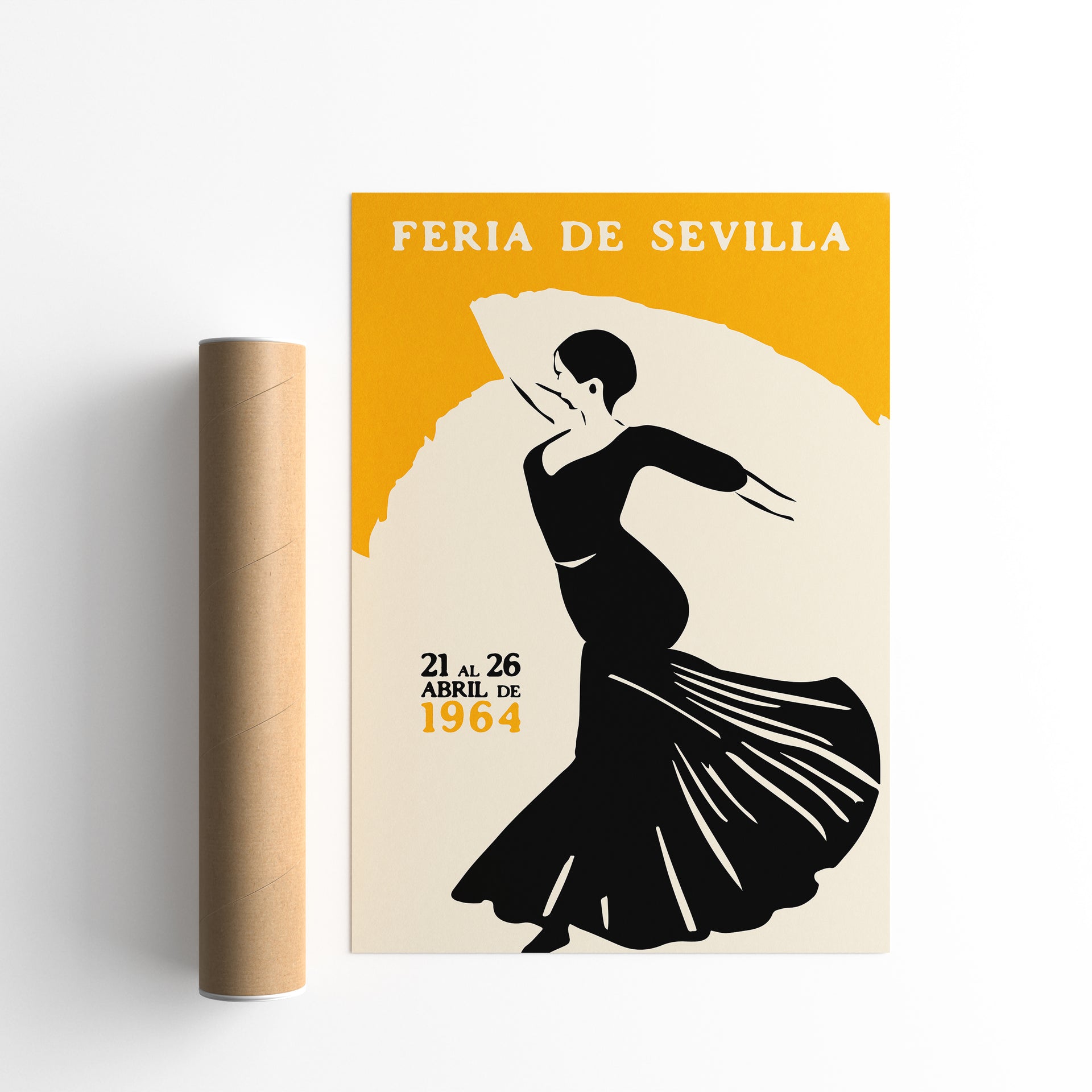 Seville Spain Vintage Minimal Retro Travel Poster | Poster