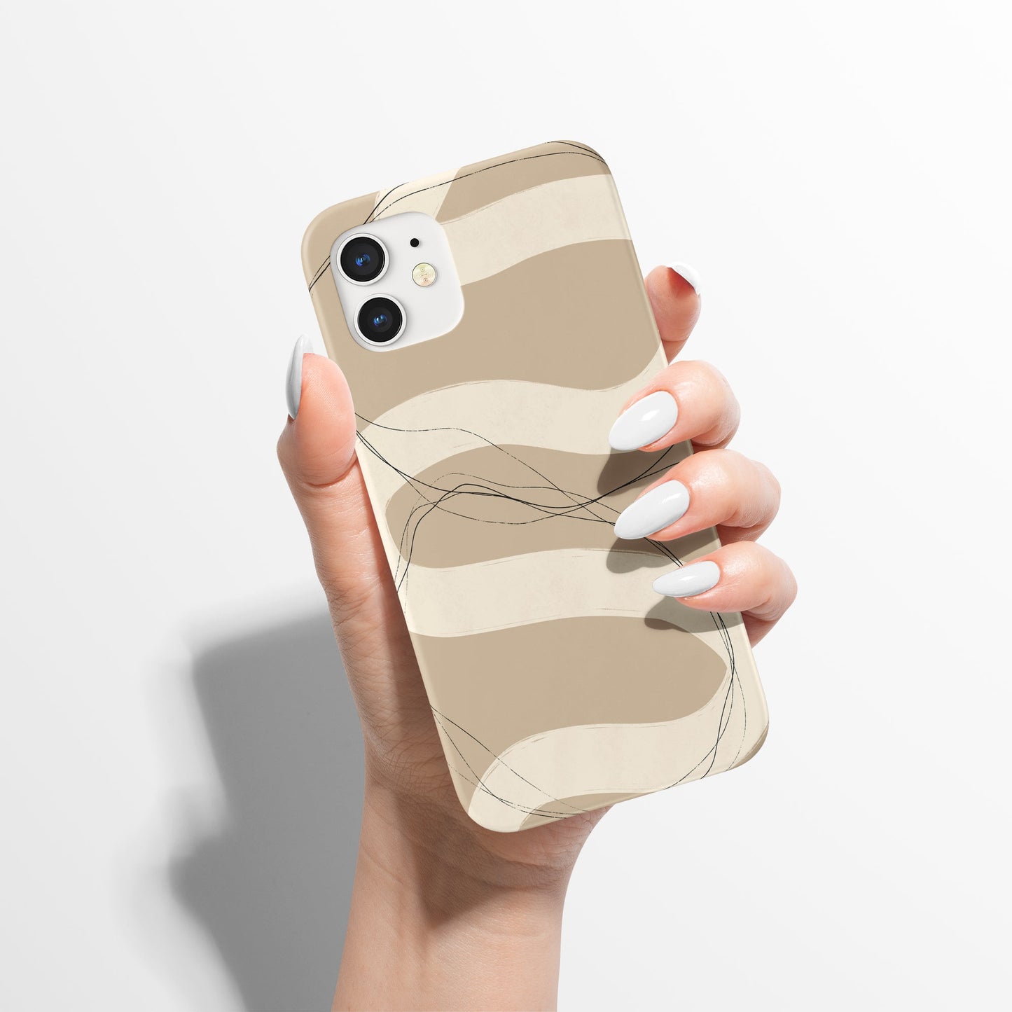 Abstract Beige Minimalist iPhone Case