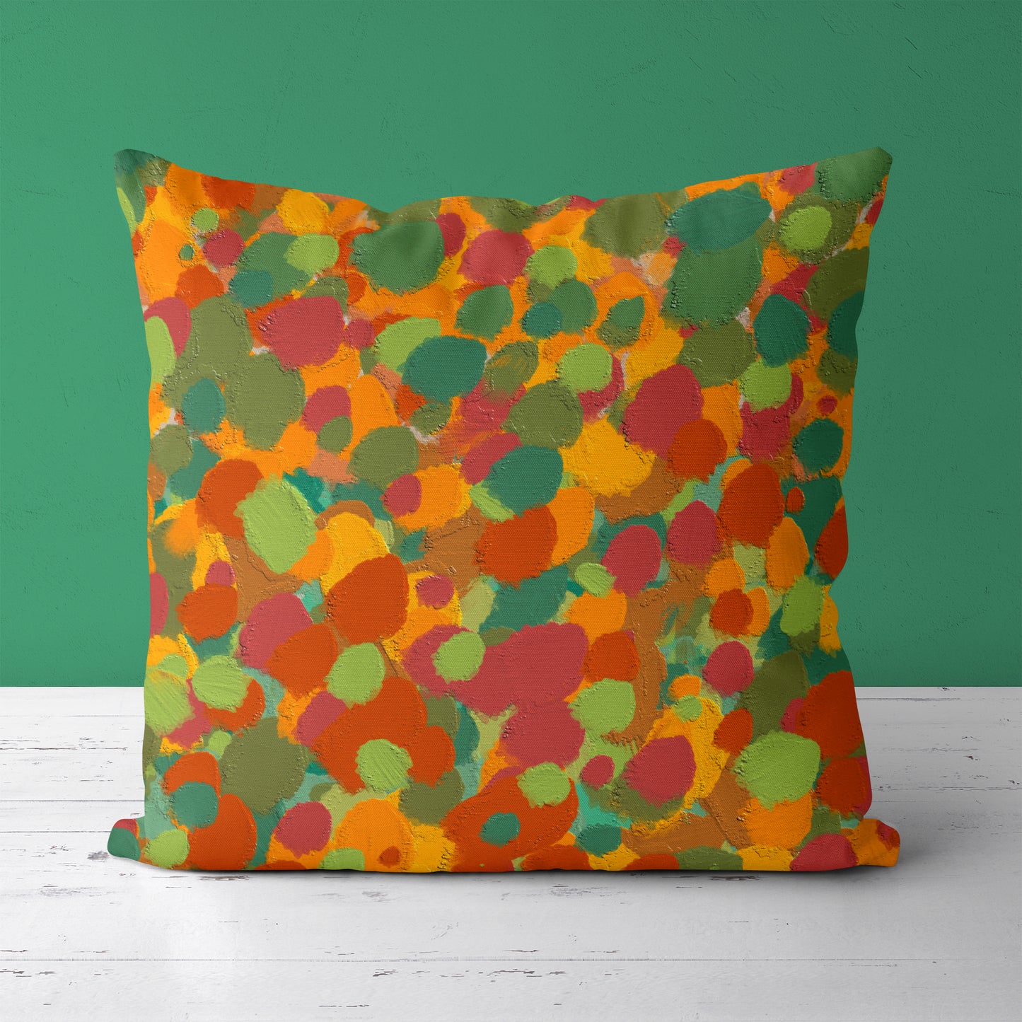 Colorful Garden Decorative Throw Pillow