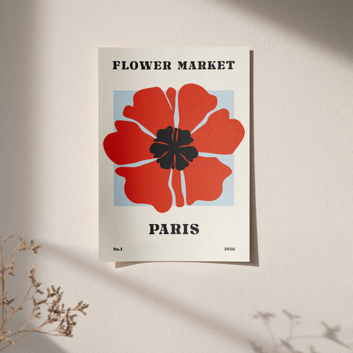 Flower Market Paris Poster