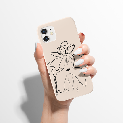 Yorkshire Terrier Dog Minimalist Line Art iPhone Case