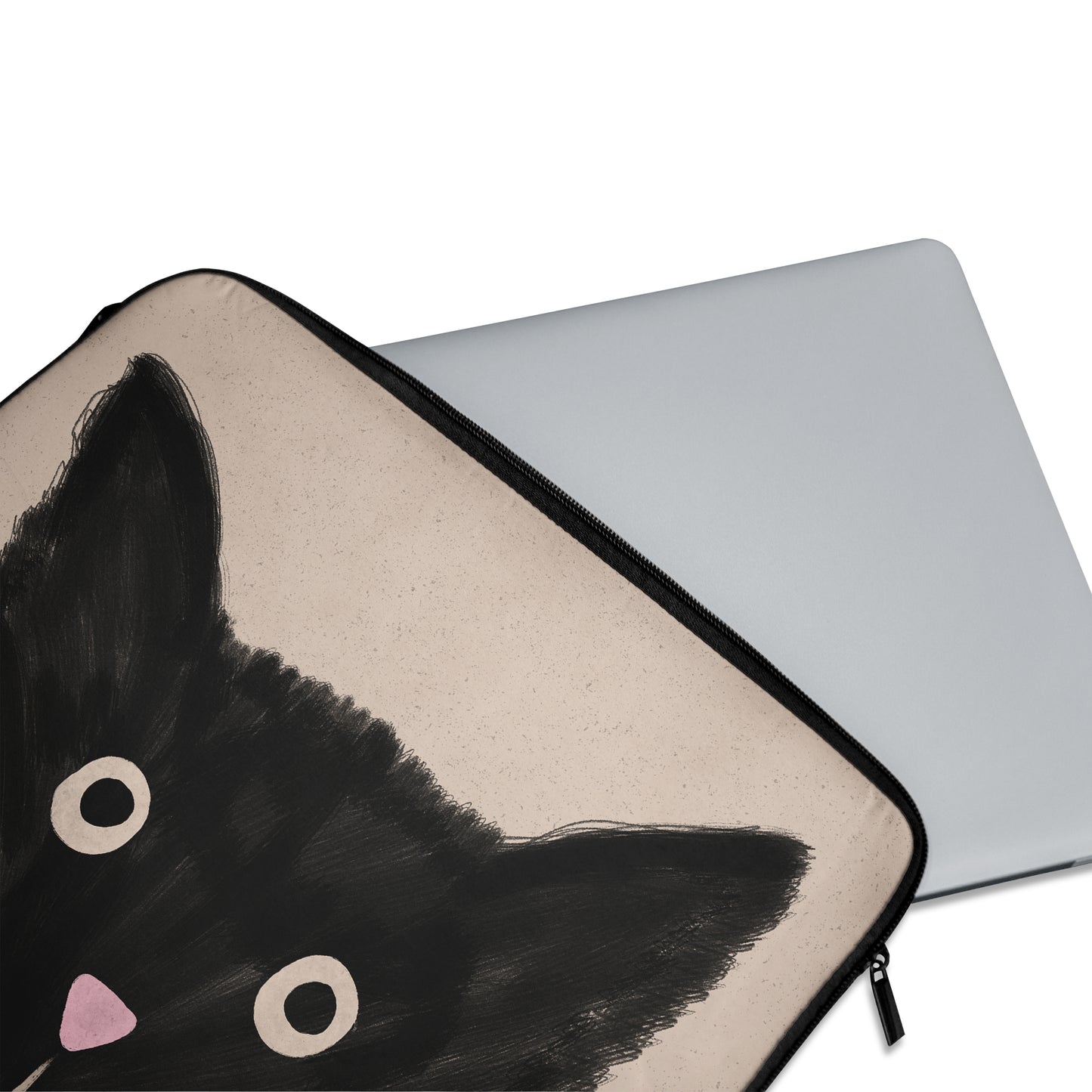Funny Black Cat MacBook Sleeve