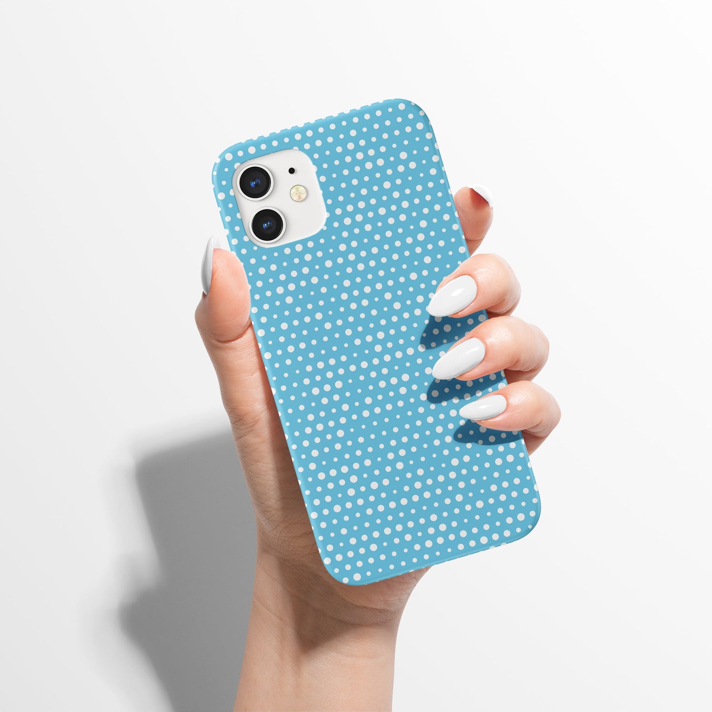 Blue Little Dots iPhone Case