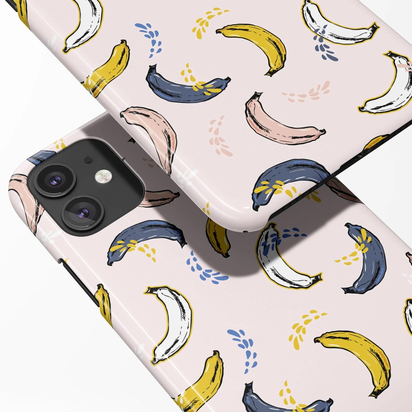 Hand Drawn Bananas Pattern iPhone Case