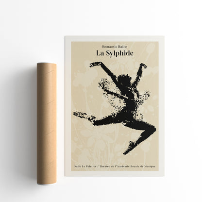 La Sylphide Romantic Ballet Poster