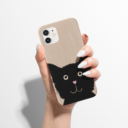 Black Cat Funny iPhone Case