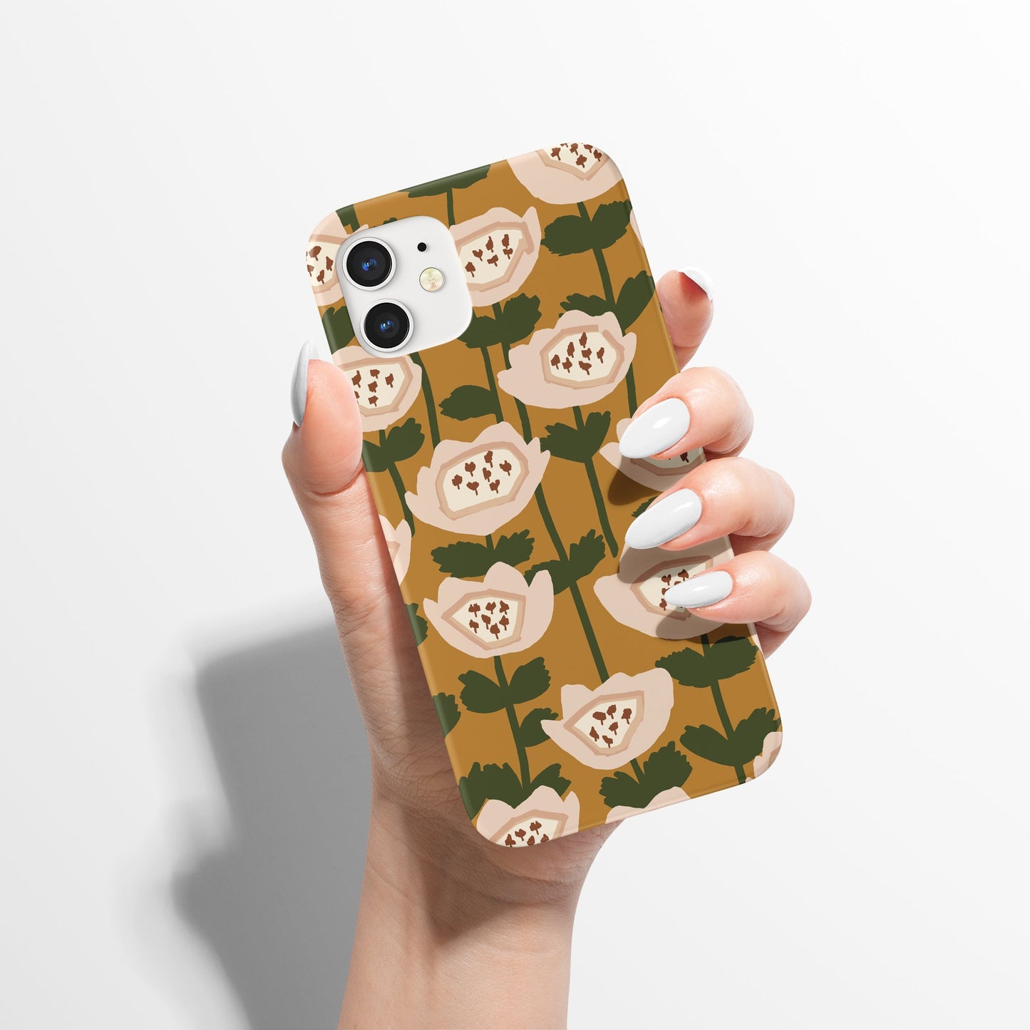 Mustard Botanical Retro iPhone Case