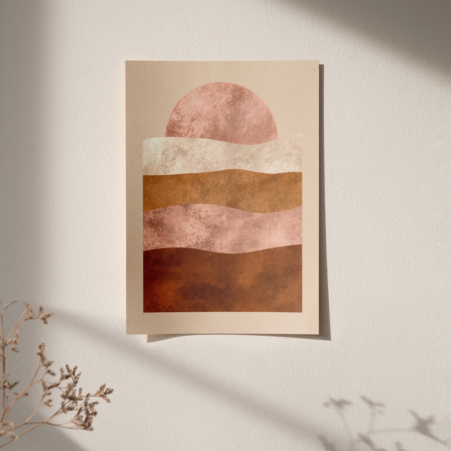 Painted Bohemian Sun Poster