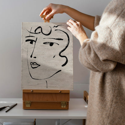 Woman Face Canvas Print