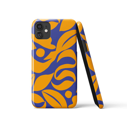 Blue and Orange iPhone Case