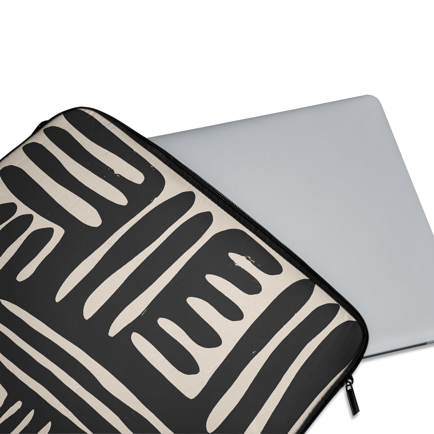 Black and Beige - Laptop Sleeve