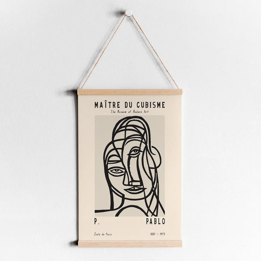P. Picasso Cubism Woman Poster