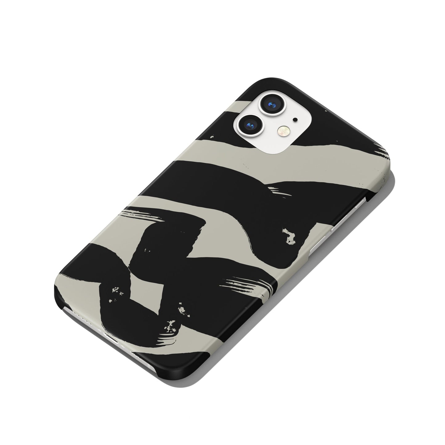 Black Modern Line Art iPhone Case