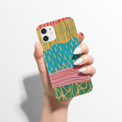 Colorful Modern Abstract Hype iPhone Case
