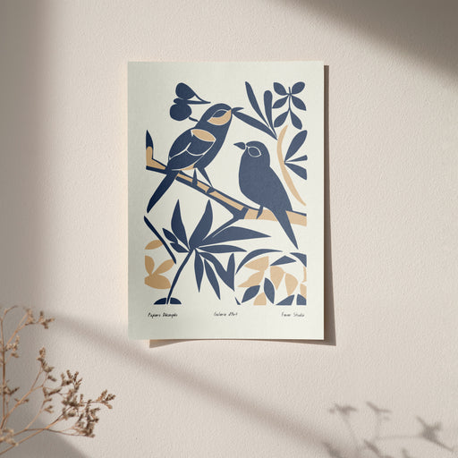 Birds on Tree Art Print