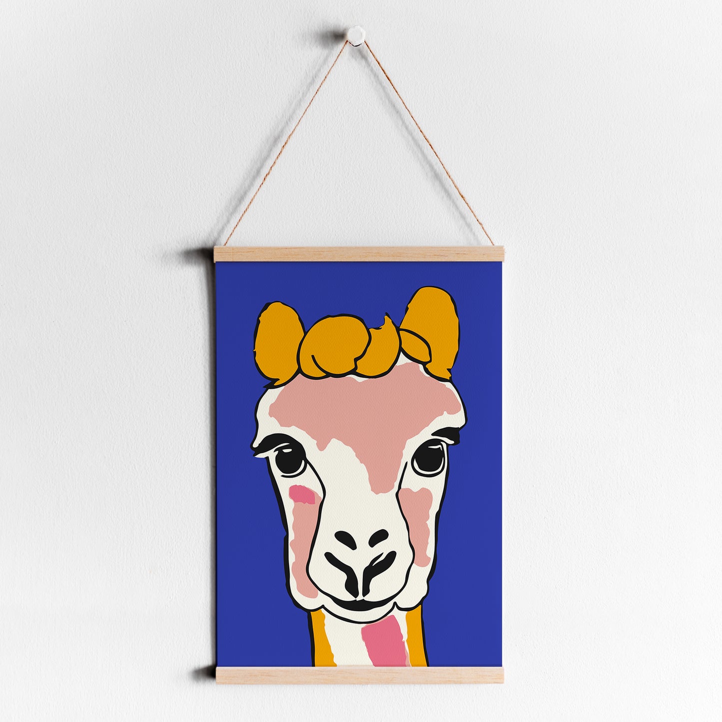 Colorful Cute Alpaca Poster