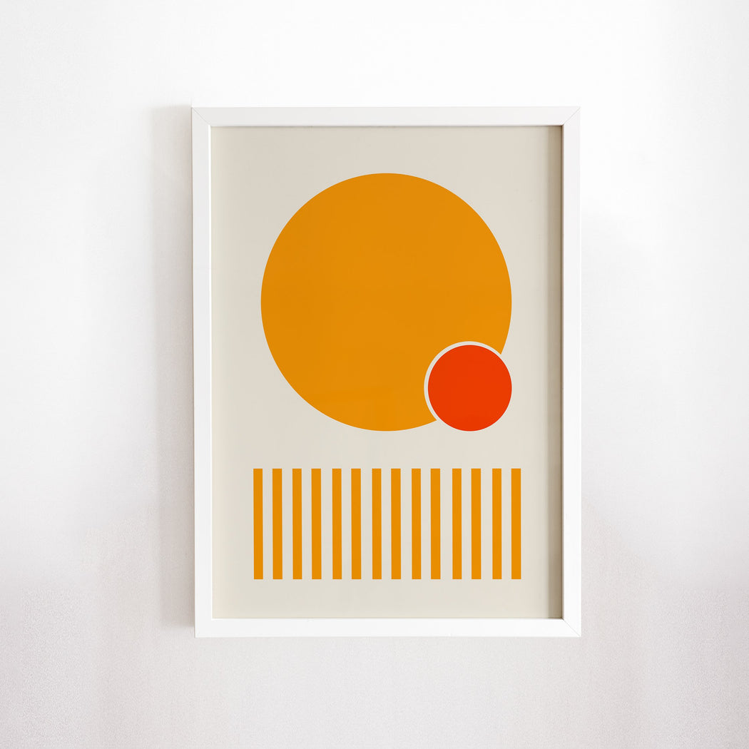 Yellow Abstract Modern Print
