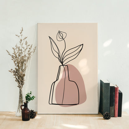 Minimalist Flower Canvas Print