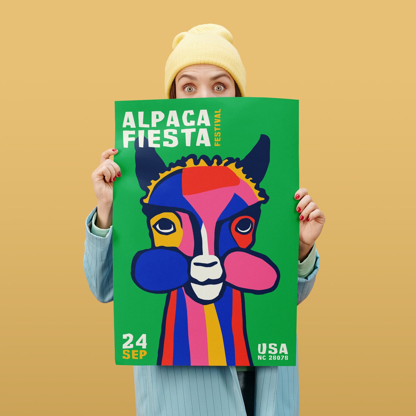 Alpaca Fiesta USA Festival Poster