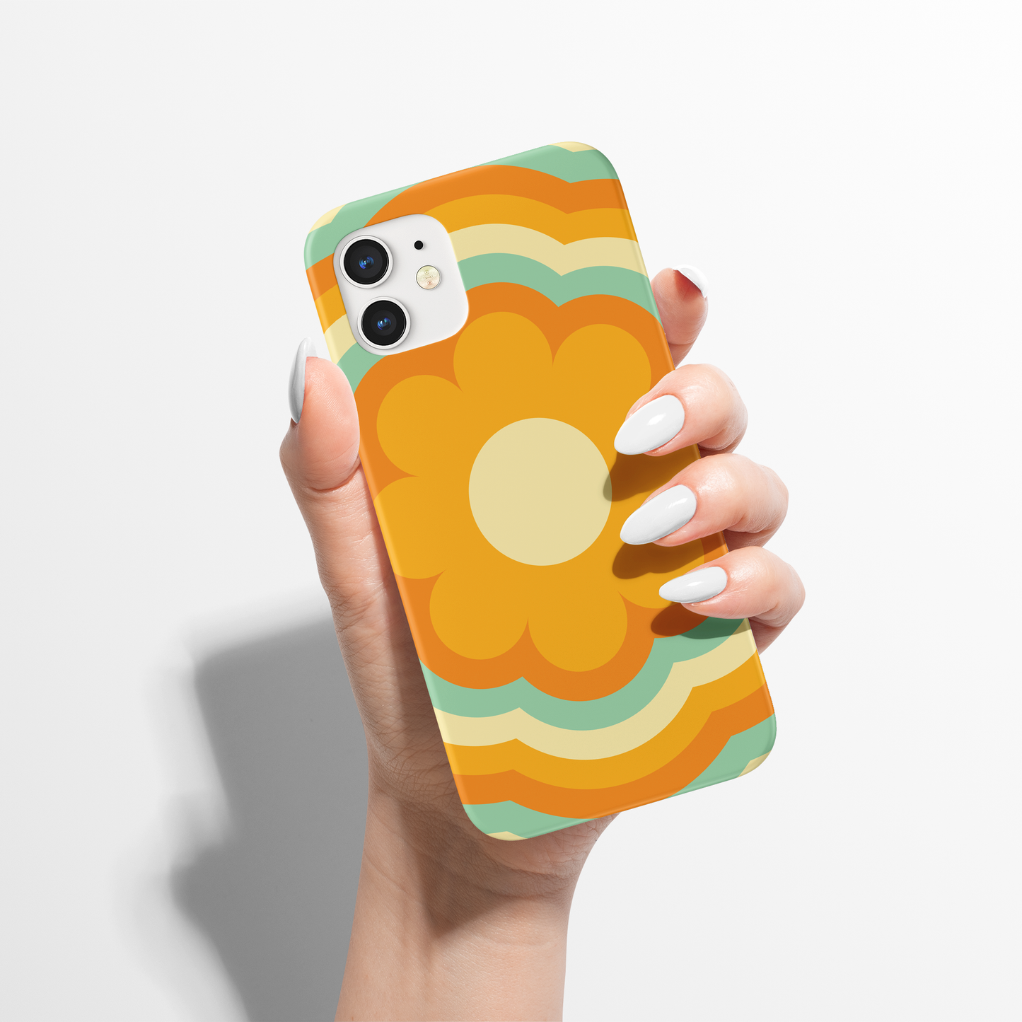 Retro 70s Hippie Flower iPhone Case