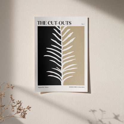 Modern Black and Beige Poster