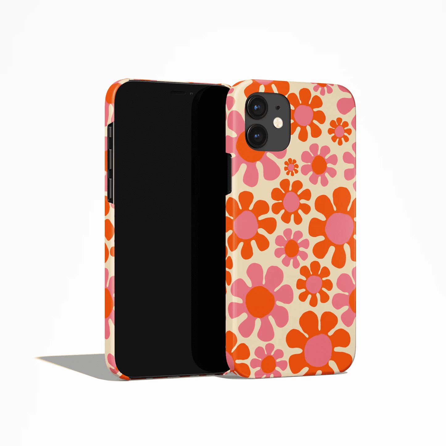 Retro 70s Flowers Hippie Chic Pattern iPhone Case